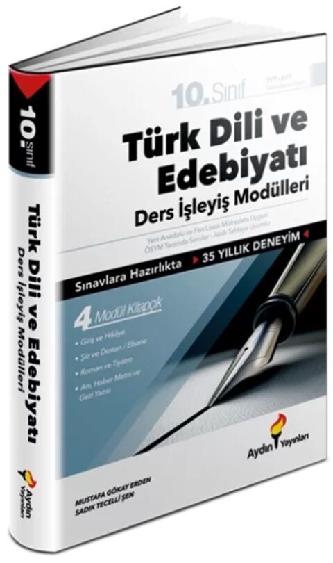 2024 Aydın Yayınları 10. Sınıf Aydın Türk Dili ve Edebiyatı Ders İşleyiş Modülleri 2024 Aydın Yayınları 10. Sınıf Aydın Türk Dili ve Edebiyatı Ders İşleyiş Modülleri
