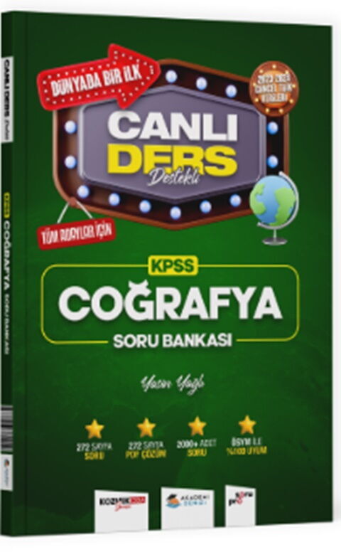 Akademi Denizi KPSS Coğrafya Canlı Ders Destekli Soru Bankası Akademi Denizi KPSS Coğrafya Canlı Ders Destekli Soru Bankası