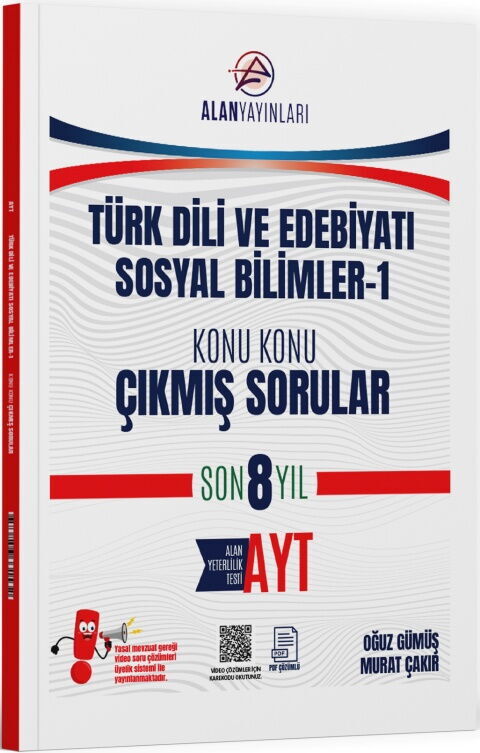 Alan Yayınları AYT Türk Dili ve Edebiyatı Sosyal Bilimler 1 Konu Konu Çıkmış Sorular Son 8 Yıl Alan Yayınları AYT Türk Dili ve Edebiyatı Sosyal Bilimler 1 Konu Konu Çıkmış Sorular Son 8 Yıl