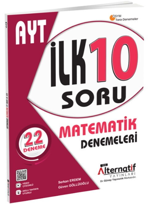 Alternatif Yayınları AYT Matematik Alternatif İlk 10 Denemeleri Alternatif Yayınları AYT Matematik Alternatif İlk 10 Denemeleri