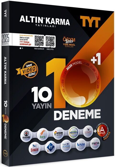 Altın Karma Yayınları 2025 Model TYT 10 Yayın 10 Deneme Altın Karma Yayınları 2025 Model TYT 10 Yayın 10 Deneme