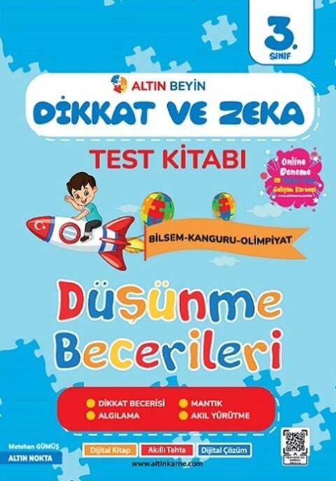 Altın Nokta Yayınları 3. Sınıf Altın Beyin Dikkat ve Zeka Kitabı Altın Nokta Yayınları 3. Sınıf Altın Beyin Dikkat ve Zeka Kitabı