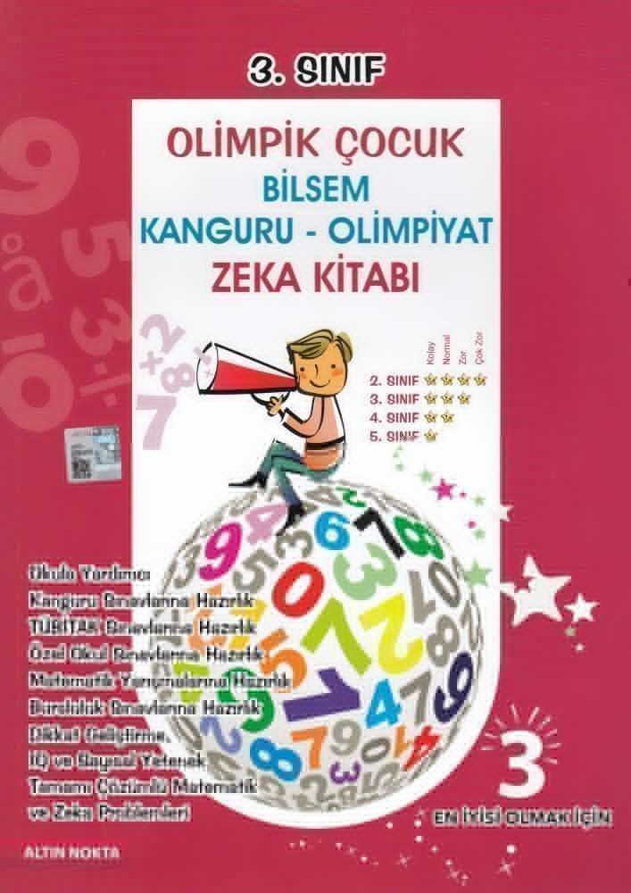 Altın Nokta Yayınları 3. Sınıf Olimpik Çocuk Bilsem Kanguru Olımpıyat Zeka Kitabı Altın Nokta Yayınları 3. Sınıf Olimpik Çocuk Bilsem Kanguru Olımpıyat Zeka Kitabı