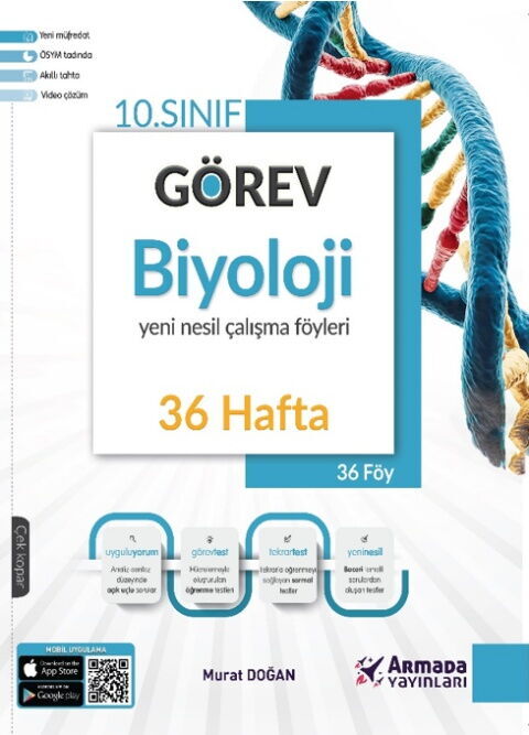 Armada Yayınları 10. Sınıf Görev Biyoloji Yeni Nesil Çalışma Föyleri Armada Yayınları 10. Sınıf Görev Biyoloji Yeni Nesil Çalışma Föyleri