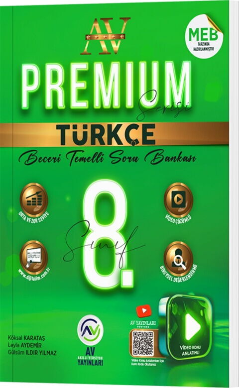 Av Yayınları 8. Sınıf Türkçe Premium Beceri Temelli Soru Bankası Av Yayınları 8. Sınıf Türkçe Premium Beceri Temelli Soru Bankası