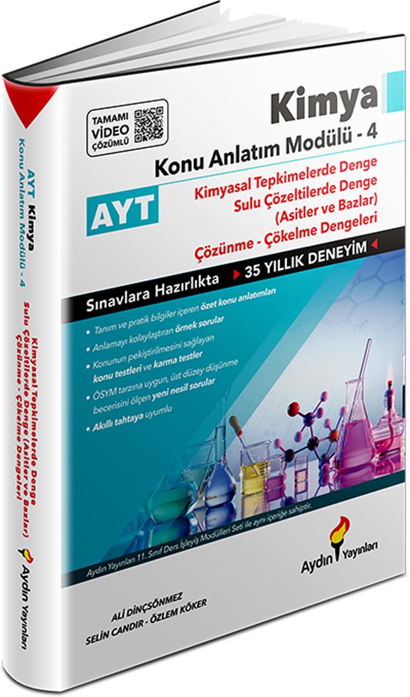 Aydın Yayınları AYT Kimya Konu Anlatım Modülü 4 Aydın Yayınları AYT Kimya Konu Anlatım Modülü 4