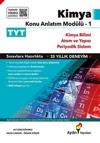 Aydın Yayınları TYT Kimya Konu Anlatım Modülü 1 Aydın Yayınları TYT Kimya Konu Anlatım Modülü 1