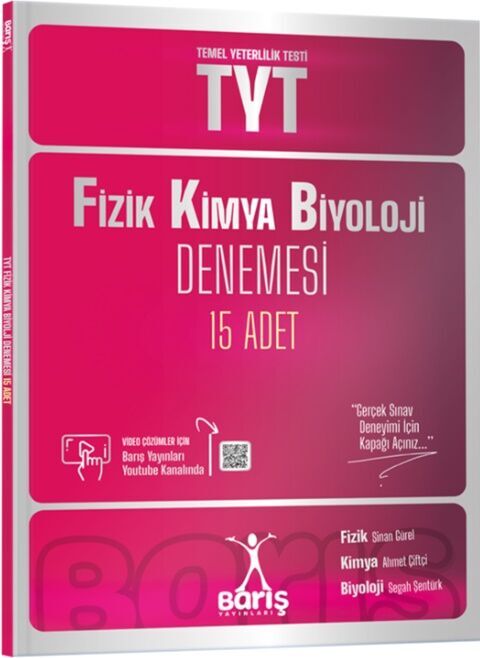 Barış Yayınları TYT Fizik Kimya Biyoloji Denemesi 15 Adet Barış Yayınları TYT Fizik Kimya Biyoloji Denemesi 15 Adet