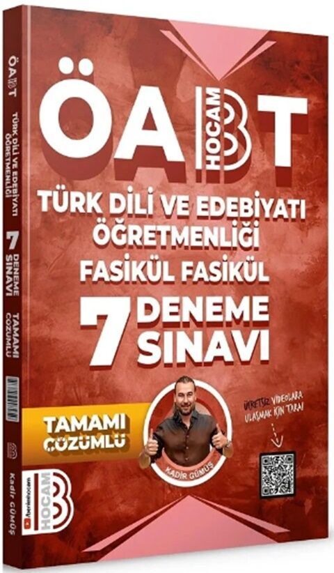 Benim Hocam ÖABT Türk Dili ve Edebiyatı Fasikül 7 Deneme Benim Hocam ÖABT Türk Dili ve Edebiyatı Fasikül 7 Deneme