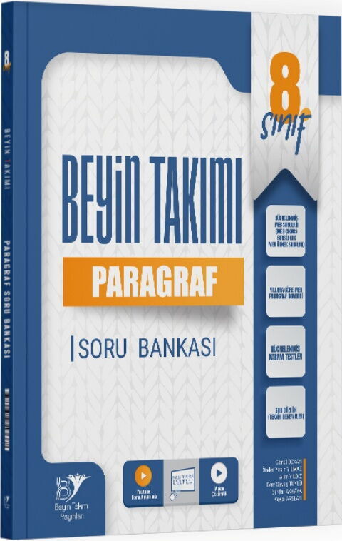 Beyin Takımı Yayınları 8. Sınıf Paragraf Soru Bankası Beyin Takımı Yayınları 8. Sınıf Paragraf Soru Bankası