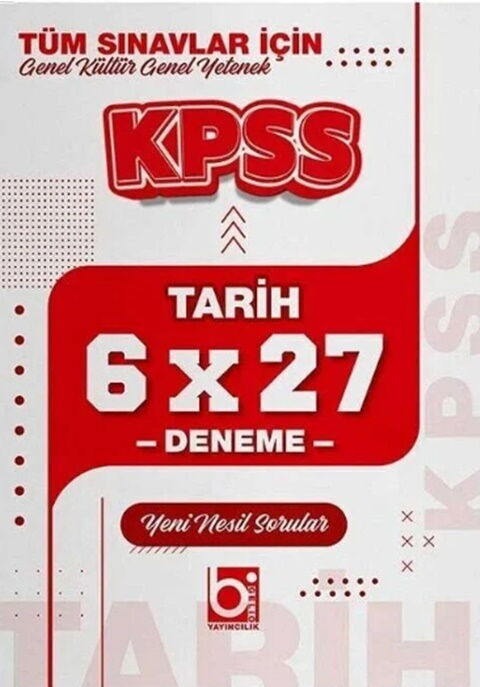Bigelio Yayıncılık KPSS Tarih 6×27 Deneme Bigelio Yayıncılık KPSS Tarih 6×27 Deneme