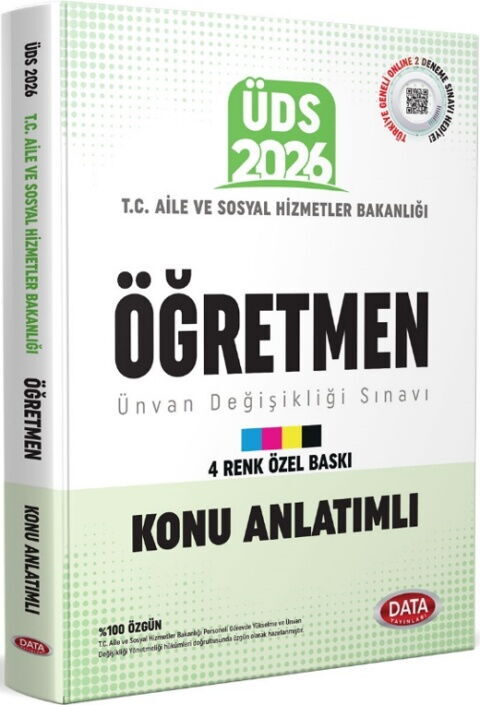 Data Yayınları 2026 ÜDS Aile Ve Sosyal Hizmetler Bakanlığı Öğretmen Konu Anlatımlı Data Yayınları 2026 ÜDS Aile Ve Sosyal Hizmetler Bakanlığı Öğretmen Konu Anlatımlı