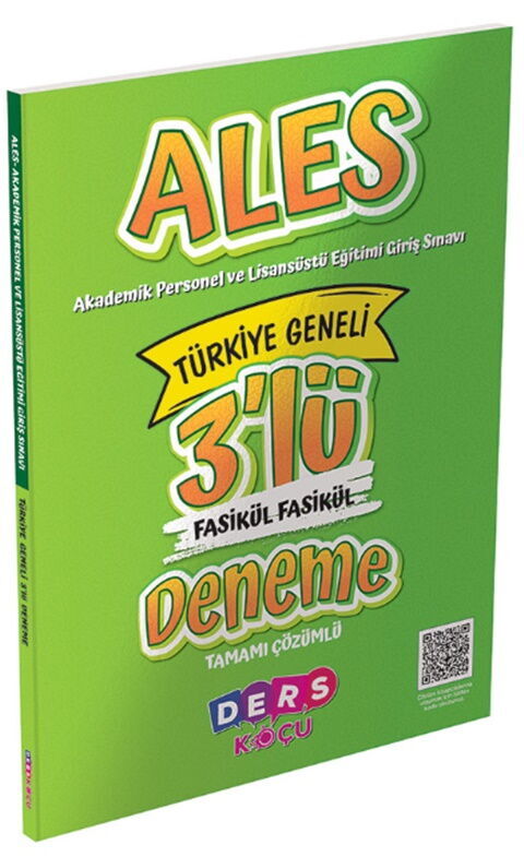 Ders Koçu ALES 3 lü Fasikül Fasikül Deneme Sınavı Ders Koçu ALES 3 lü Fasikül Fasikül Deneme Sınavı
