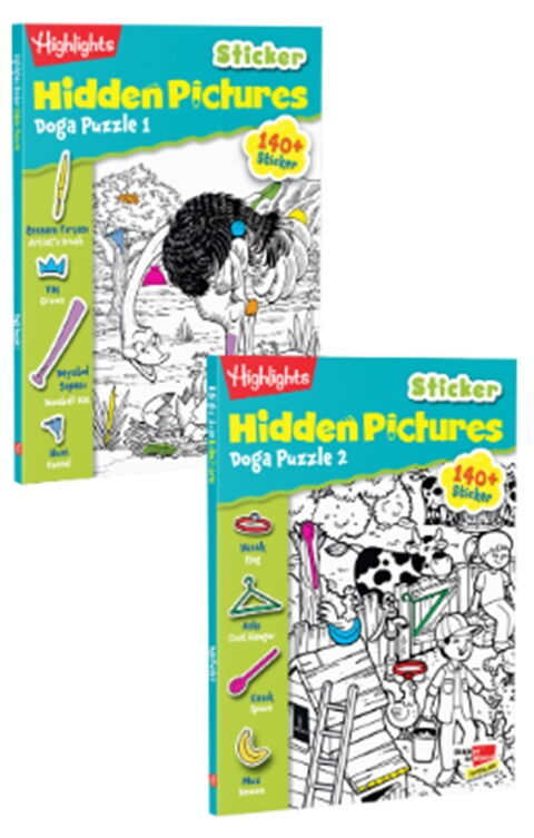 Dikkat Atölyesi Yayınları Sticker Hidden Pictures Doğa Puzzle 2 li Set Dikkat Atölyesi Yayınları Sticker Hidden Pictures Doğa Puzzle 2 li Set