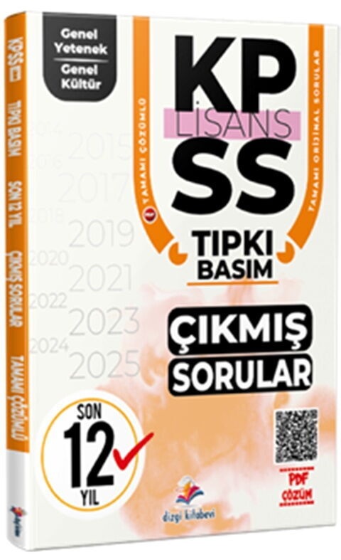 Dizgi Kitap 2026 KPSS Genel Yetenek Genel Kültür Son 12 Yıl PDF Çözümlü Tıpkı Basım Çıkmış Sorular Dizgi Kitap 2026 KPSS Genel Yetenek Genel Kültür Son 12 Yıl PDF Çözümlü Tıpkı Basım Çıkmış Sorular