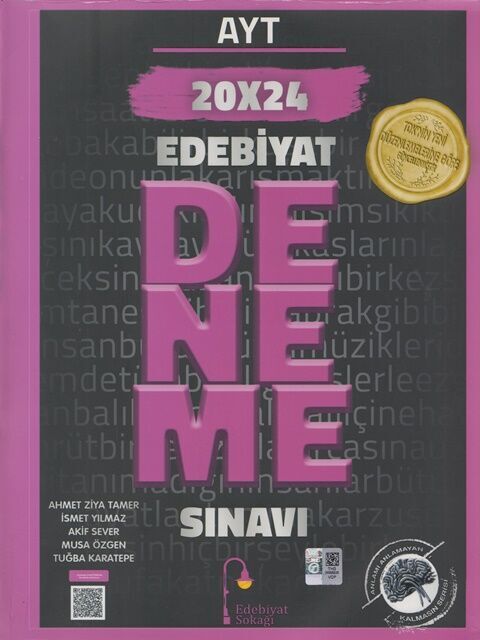 Edebiyat Sokağı AYT Edebiyat 20 x 24 Deneme Sınavı Edebiyat Sokağı AYT Edebiyat 20 x 24 Deneme Sınavı