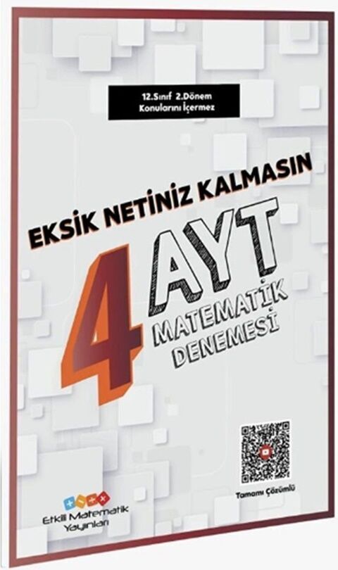 Etkili Matematik Yayınları AYT Matematik 4 Deneme Etkili Matematik Yayınları AYT Matematik 4 Deneme