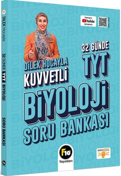 F10 Yayınları TYT Biyoloji Dilek Hocayla 32 Günde Soru Bankası F10 Yayınları TYT Biyoloji Dilek Hocayla 32 Günde Soru Bankası