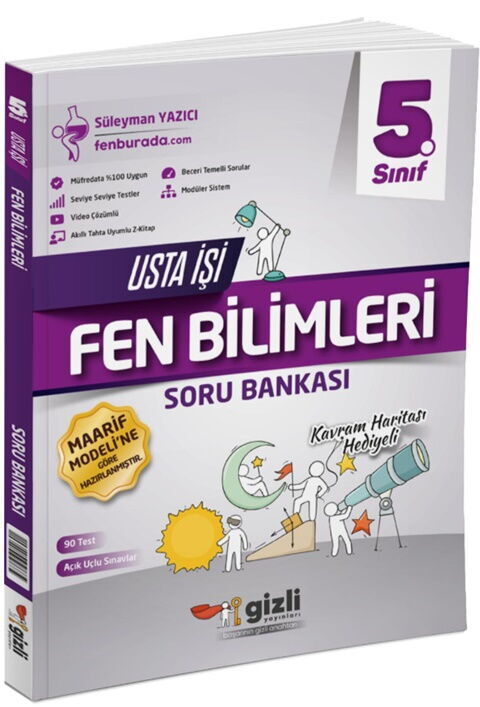 Gizli Yayınları 5. Sınıf Fen Bilimleri Usta İşi Soru Bankası Kavram Haritası Gizli Yayınları 5. Sınıf Fen Bilimleri Usta İşi Soru Bankası Kavram Haritası