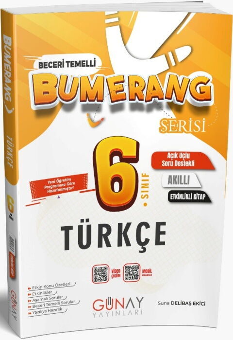 Günay Yayınları 6. Sınıf Türkçe Etkinlikli Bumerang Serisi Günay Yayınları 6. Sınıf Türkçe Etkinlikli Bumerang Serisi
