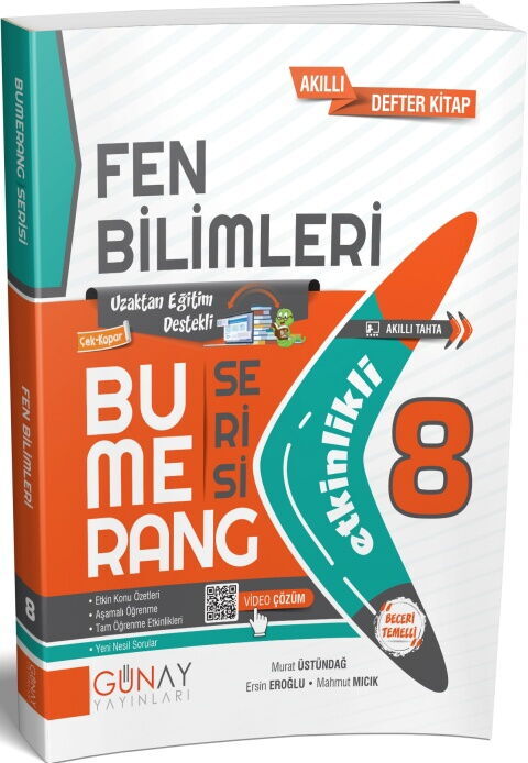 Günay Yayınları 8. Sınıf Fen Bilimleri Etkinlikli Bumerang Serisi Günay Yayınları 8. Sınıf Fen Bilimleri Etkinlikli Bumerang Serisi