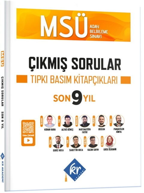KR Akademi MSÜ Çıkmış Sorular Son 9 Yıl Tıpkı Basım Kitapçıkları KR Akademi MSÜ Çıkmış Sorular Son 9 Yıl Tıpkı Basım Kitapçıkları