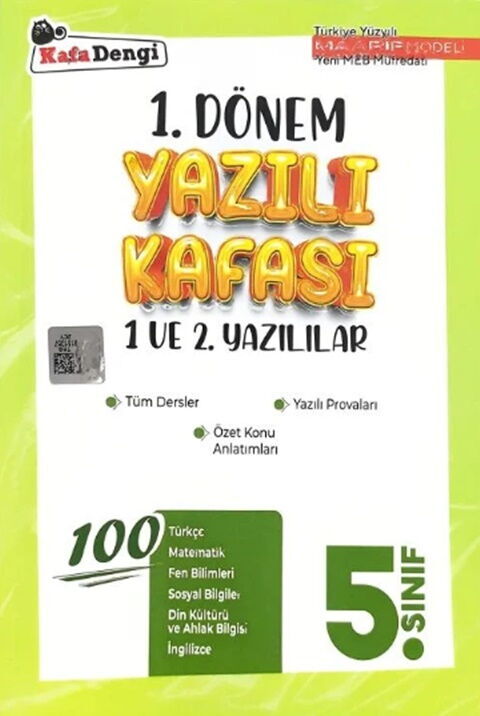 Kafa Dengi Yayınları 5. Sınıf 1. Dönem Yazılı Kafası Kafa Dengi Yayınları 5. Sınıf 1. Dönem Yazılı Kafası