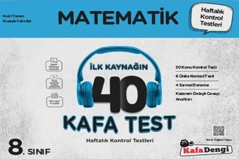 Kafa Dengi Yayınları 8. Sınıf Matematik İlk Kaynağın 40 Kafa Test Kafa Dengi Yayınları 8. Sınıf Matematik İlk Kaynağın 40 Kafa Test