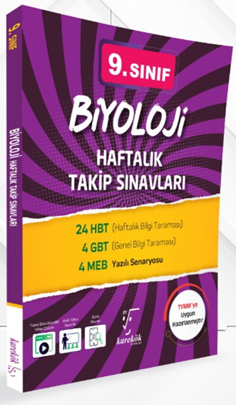 Karekök Yayınları 9. Sınıf Biyoloji Haftalık Takip Sınavları Karekök Yayınları 9. Sınıf Biyoloji Haftalık Takip Sınavları