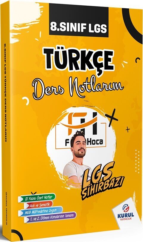 Kurul Yayıncılık 8. Sınıf LGS Sihirbazı Türkçe Ders Notlarım Kurul Yayıncılık 8. Sınıf LGS Sihirbazı Türkçe Ders Notlarım