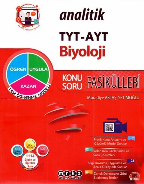 Merkez Yayınları TYT AYT Analitik Biyoloji Konu Soru Fasikülleri Merkez Yayınları TYT AYT Analitik Biyoloji Konu Soru Fasikülleri