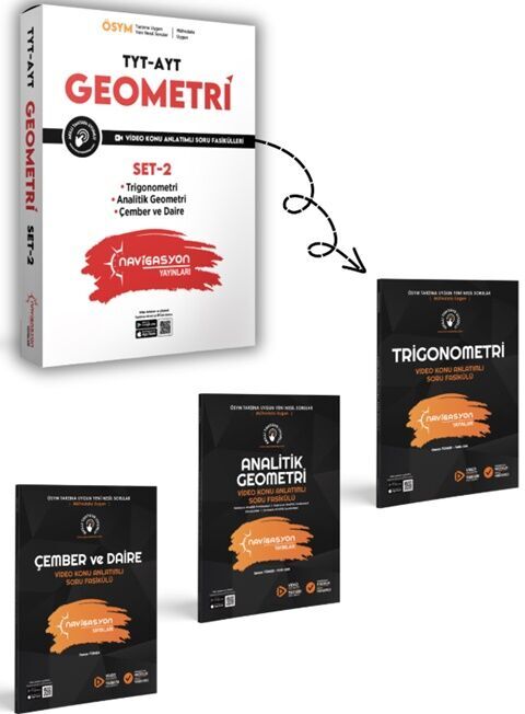 Navigasyon Yayınları TYT AYT Geometri Seti 2 Video Konu Anlatımlı Soru Fasikül Seti Navigasyon Yayınları TYT AYT Geometri Seti 2 Video Konu Anlatımlı Soru Fasikül Seti