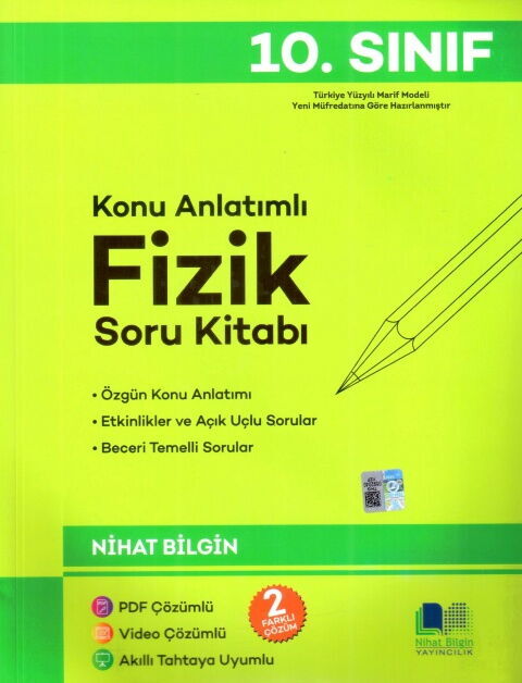 Nihat Bilgin 10. Sınıf Fizik Konu Anlatımlı Soru Kitabı Nihat Bilgin 10. Sınıf Fizik Konu Anlatımlı Soru Kitabı