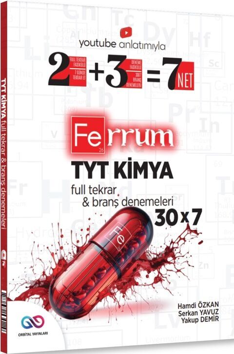 Orbital Yayınları TYT Kimya Ferrum 30 x 7 Branş Denemeleri Orbital Yayınları TYT Kimya Ferrum 30 x 7 Branş Denemeleri