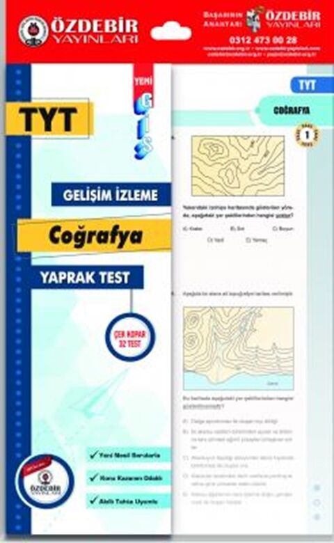 Özdebir Yayınları TYT Coğrafya GİS Yaprak Test Özdebir Yayınları TYT Coğrafya GİS Yaprak Test