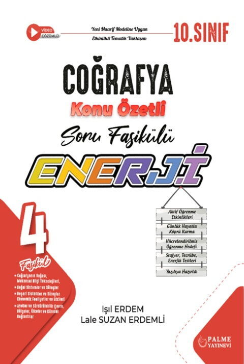 Palme Yayınları 10. Sınıf Enerji Coğrafya Konu Özetli Soru Fasikülleri Palme Yayınları 10. Sınıf Enerji Coğrafya Konu Özetli Soru Fasikülleri