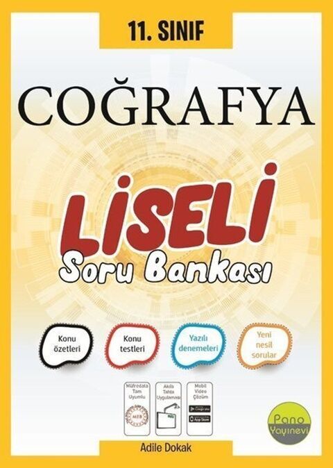 Pano Yayınları 11. Sınıf Coğrafya Liseli Soru Bankası Pano Yayınları 11. Sınıf Coğrafya Liseli Soru Bankası