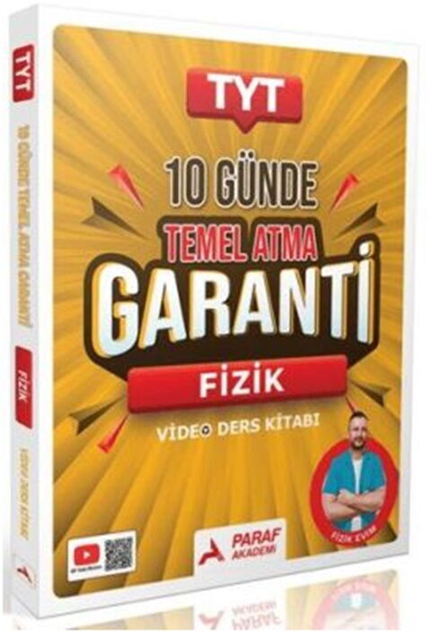 Paraf Yayınları TYT 10 Günde Temel Atma Garanti Fizik Video Ders Kitabı Paraf Yayınları TYT 10 Günde Temel Atma Garanti Fizik Video Ders Kitabı