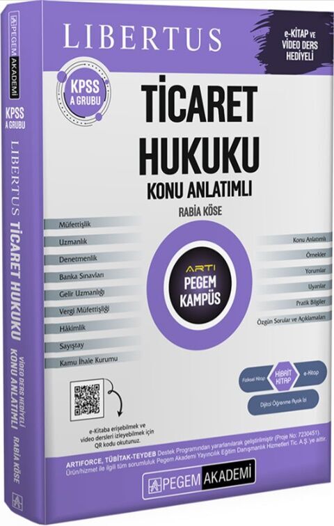 Pegem Akademi KPSS A Grubu Ticaret Hukuku Konu Anlatımlı Pegem Akademi KPSS A Grubu Ticaret Hukuku Konu Anlatımlı