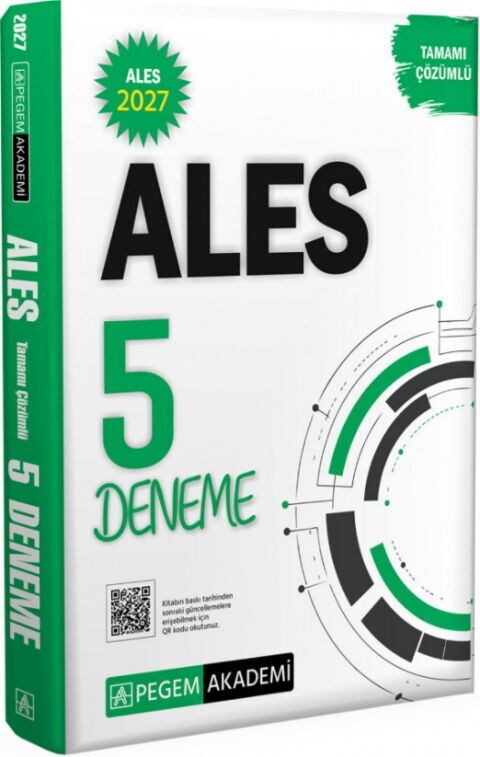 Pegem Yayınları 2027 ALES Tamamı Çözümlü 5 Deneme Pegem Yayınları 2027 ALES Tamamı Çözümlü 5 Deneme