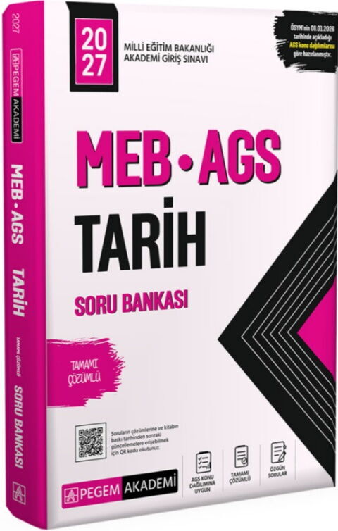 Pegem Yayınları 2027 MEB AGS Tarih Soru Bankası Pegem Yayınları 2027 MEB AGS Tarih Soru Bankası