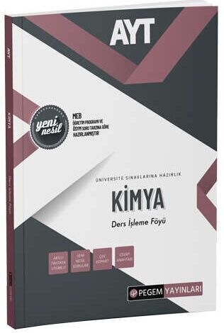Pegem Yayınları AYT Kimya Ders İşleme Föyü Pegem Yayınları AYT Kimya Ders İşleme Föyü