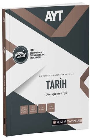 Pegem Yayınları AYT Tarih Ders İşleme Föyü Pegem Yayınları AYT Tarih Ders İşleme Föyü