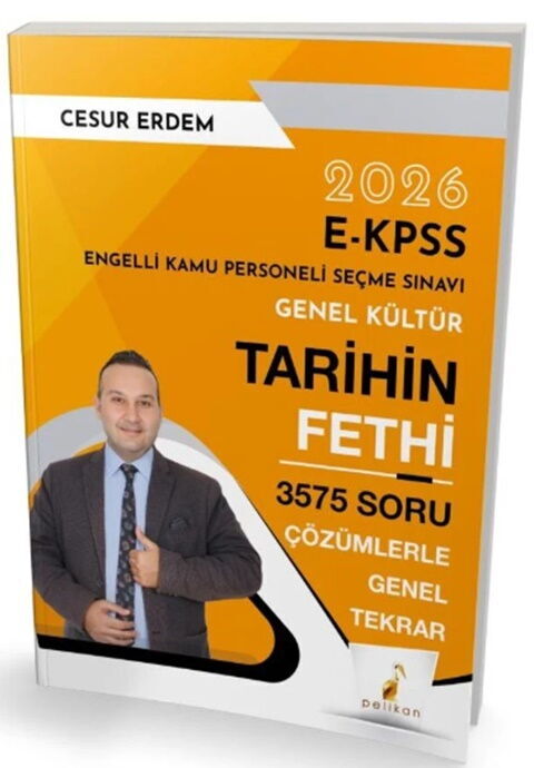 Pelikan Yayınları 2026 EKPSS Tarihin Fethi 3575 Soru Genel Tekrar Pelikan Yayınları 2026 EKPSS Tarihin Fethi 3575 Soru Genel Tekrar