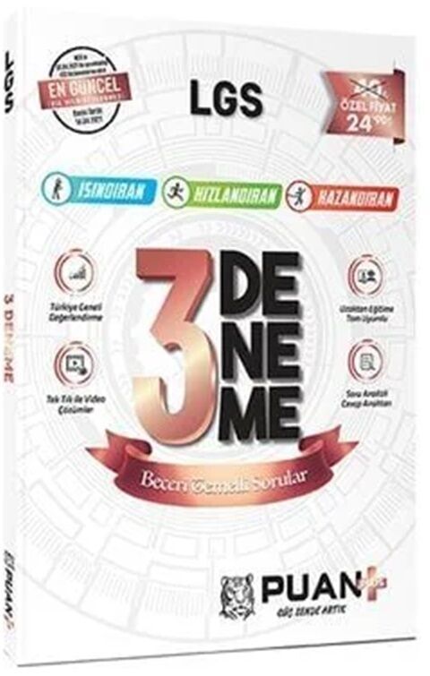 Puan Yayınları 8. Sınıf LGS Çözümlü 3 Deneme Puan Yayınları 8. Sınıf LGS Çözümlü 3 Deneme