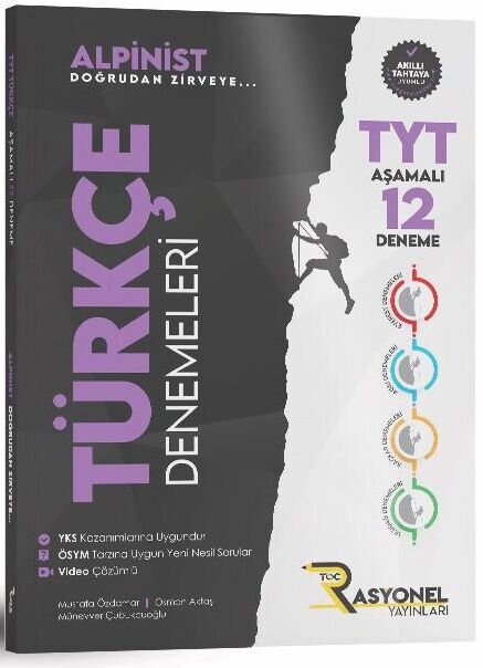 Rasyonel Yayınları TYT Türkçe Alpinist Aşamalı 12 Deneme Rasyonel Yayınları TYT Türkçe Alpinist Aşamalı 12 Deneme