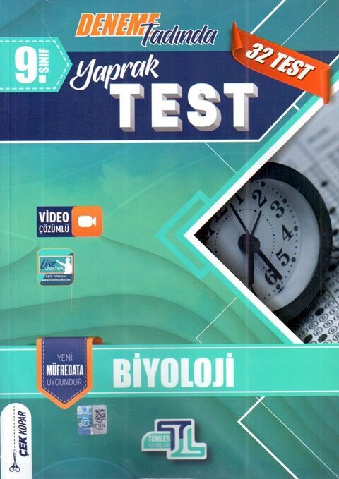 Tümler Yayınları 9. Sınıf Biyoloji Yaprak Test Tümler Yayınları 9. Sınıf Biyoloji Yaprak Test