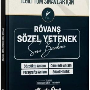 Türkçe ÖABTDEYİZ MEB AGS KPSS ALES DGS Sözel Yetenek Rövanş Soru Bankası