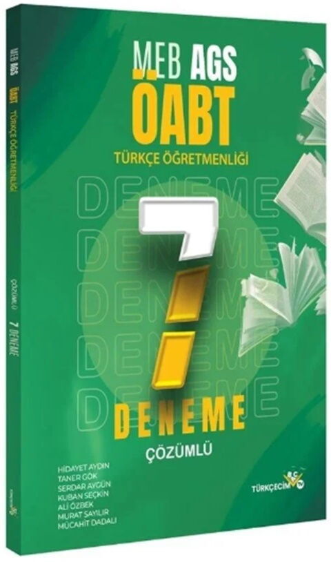 Türkçecim TV ÖABT MEB AGS Türkçe Öğretmenliği 7 Deneme Türkçecim TV ÖABT MEB AGS Türkçe Öğretmenliği 7 Deneme