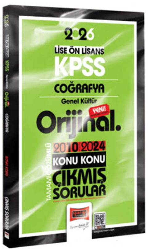 Yargı Yayınları 2026 KPSS Lise Önlisans Coğrafya Orijinal 2010-2024 Konu Konu Çıkmış Sorular Yargı Yayınları 2026 KPSS Lise Önlisans Coğrafya Orijinal 2010-2024 Konu Konu Çıkmış Sorular